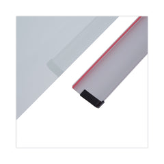 Universal 72 in. x 48 in. Frameless Glass Marker Board - White Surface
