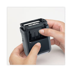 Trodat 1.63 in. x 1 in. Printy Economy 5-in-1 Self-Inking Date Stamp - Blue/Red