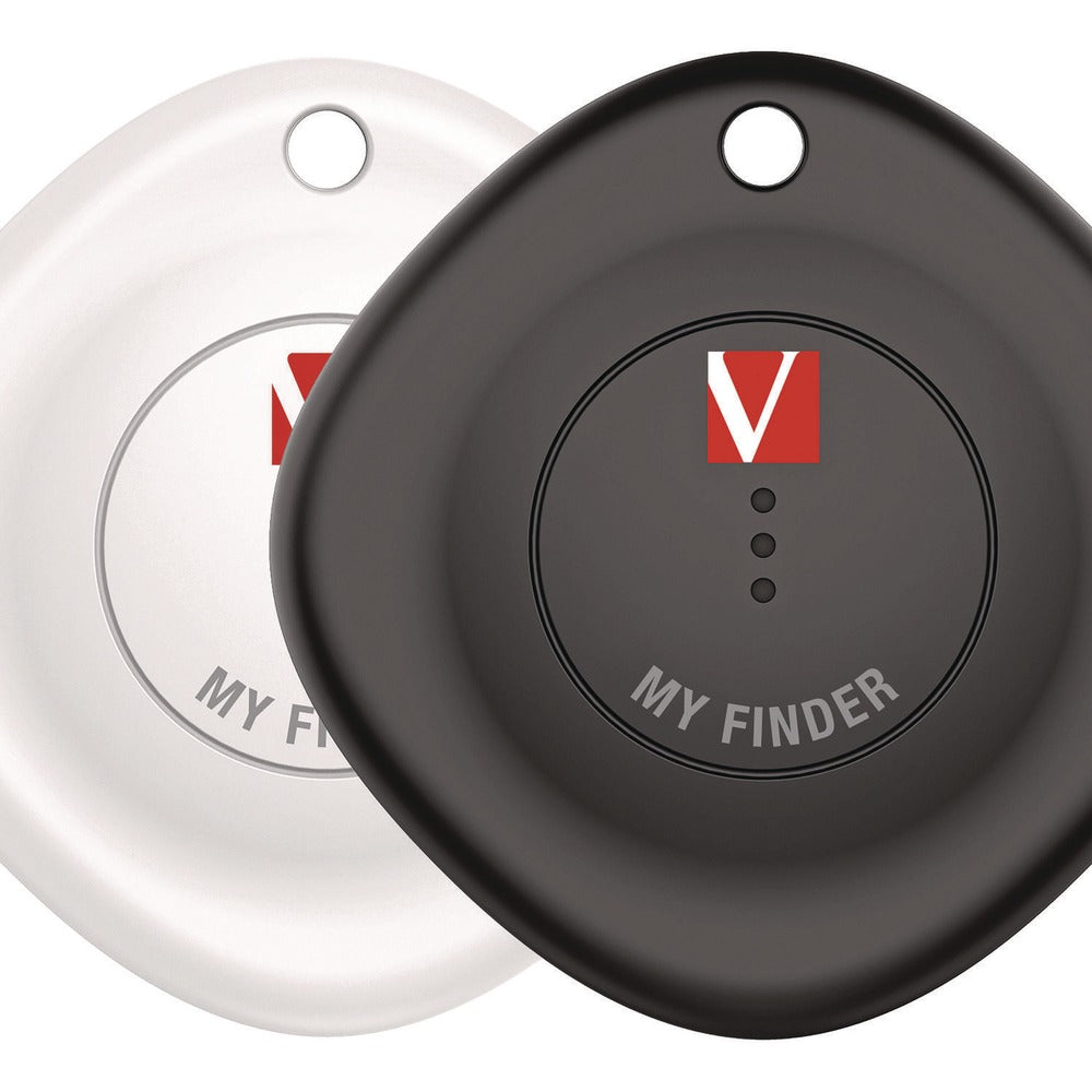 Verbatim My Finder Bluetooth Tracker for Apple iOS - Black/White (2/Pack)