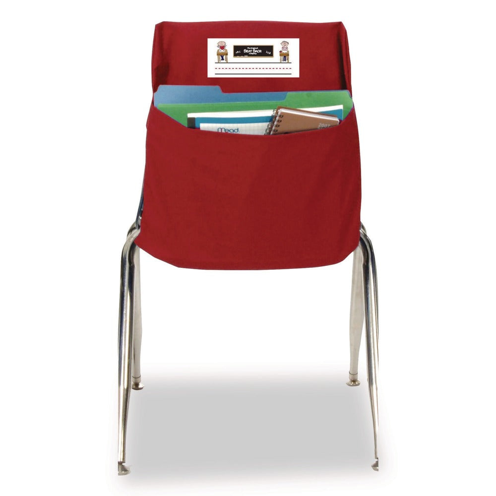 Victor 11 in. x 15.5 in. x 14 in. Fabric Elastic-Back Seat Sack for Chairs 12 in. to 17 in. Wide - Red