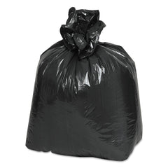 Classic 1506904 10 Gallon 0.6 mil 24 in. x 23 in. Linear Low-Density Can Liners - Black (25 Bags/Roll, 20 Rolls/Carton)