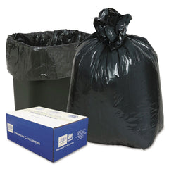 Classic 24 in. x 33 in. 16 Gallon 0.6 mil Linear Low-Density Can Liners - Black (500/Carton)