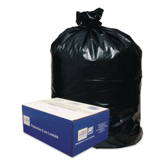 Classic 24 in. x 33 in. 16 Gallon 0.6 mil Linear Low-Density Can Liners - Black (500/Carton)