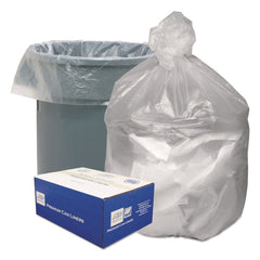 Good 'n Tuff 43 in. x 46 in. 56-Gallon 14 mic. Waste Can Liners - Natural (200/Carton)
