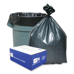Platinum Plus 39 in. x 56 in. 60-Gallon 1.55 mil. Can Liners - Gray (50/Carton)