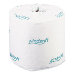 Windsoft 2-Ply Septic Safe Individually Wrapped Rolls Bath Tissue - White (24 Rolls/Carton)
