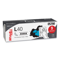 WypAll L40 POP-UP Box 16.4 in. x 9.8 in. Towels - White (100/Box, 9 Boxes/Carton)