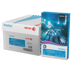Xerox Vitality 8.5 in. x 14 in. 20 lbs. Bond Weight 92 Bright Multipurpose Print Paper - White (10/Carton)