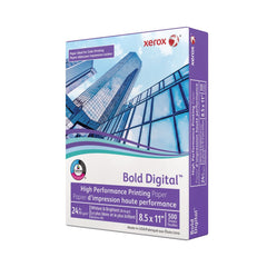 Xerox 98 Bright 24 lbs. Bond Weight 8.5 in. x 11 in. Bold Digital Printing Paper - White (500-Sheets/Ream)