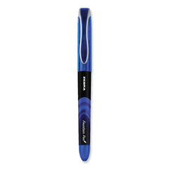Zebra Fine 0.6 mm Fountain Pen - Blue Ink, Black/Blue Barrel (1 Dozen)