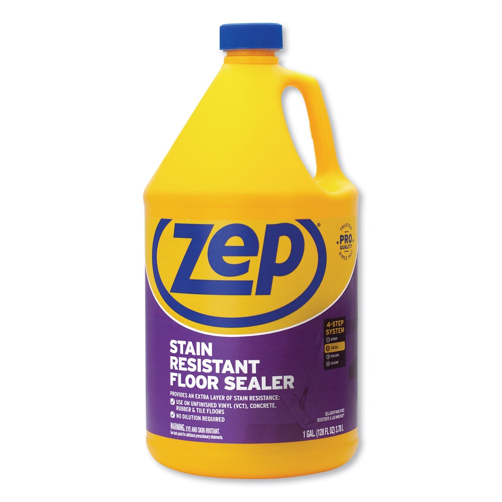 Zep Commercial 1-Gallon Stain Resistant Floor Sealer - Unscented (4/Carton)